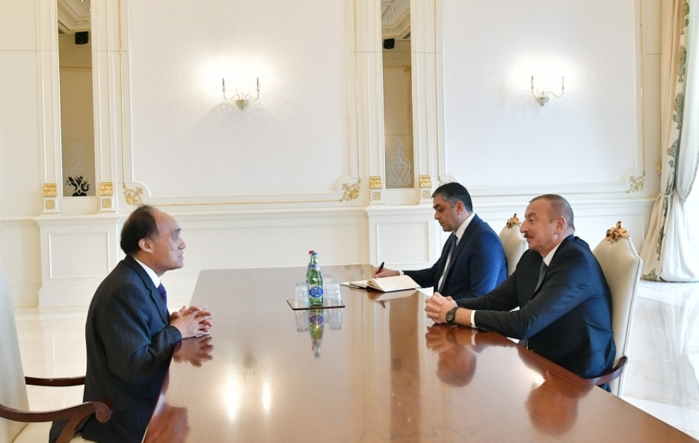 Präsident Ilham Aliyev empfängt ITU-Generalsekretär VIDEO