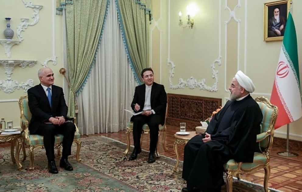 Irans Präsident Hassan Rouhani empfängt aserbaidschanische Delegation VIDEO