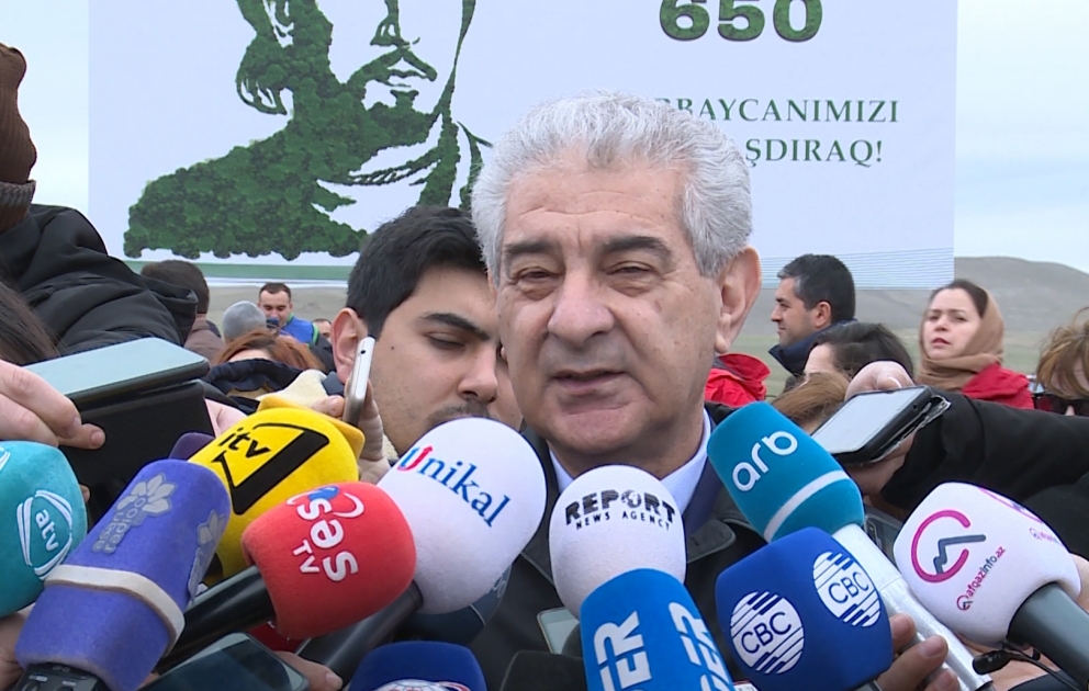 Baş Nazirin müavini: Əkilən ağaclar Azərbaycanın ekoloji şəraitini yaxşılaşdıracaq VİDEO