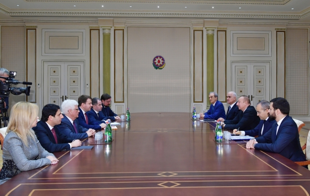 President Ilham Aliyev received delegation led by Russian minister of economic development VIDEO