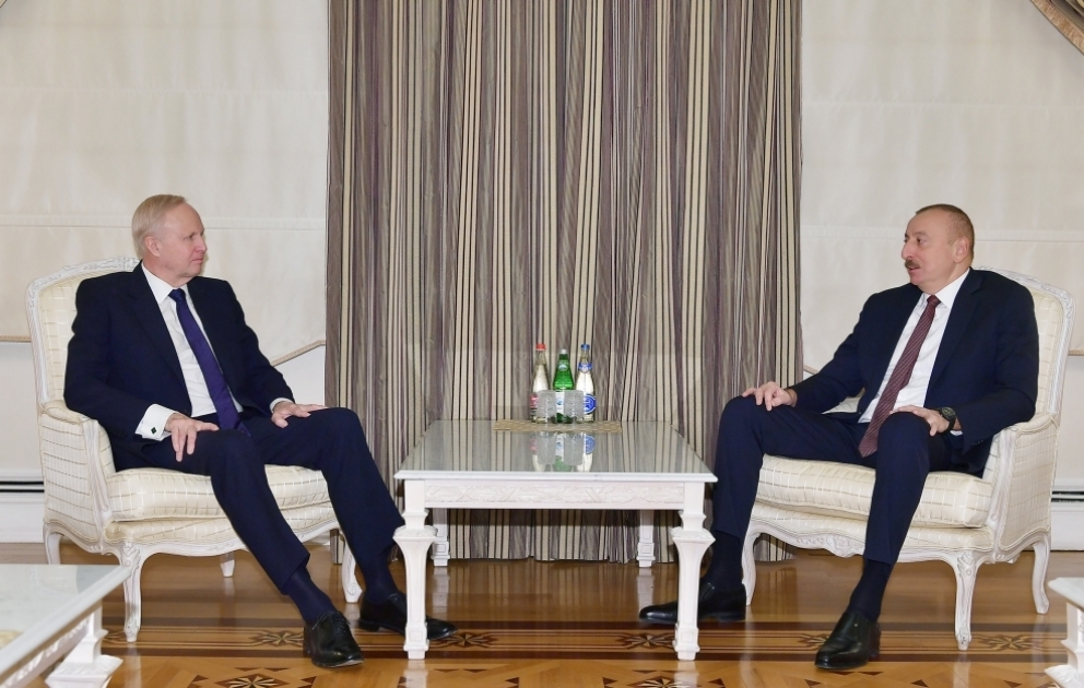 Präsident Ilham Aliyev empfängt BP-Chef VIDEO