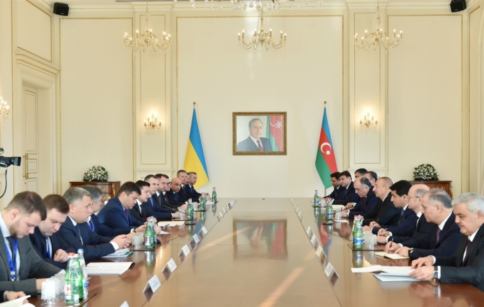 Azerbaijani, Ukrainian presidents held expanded meeting VIDEO