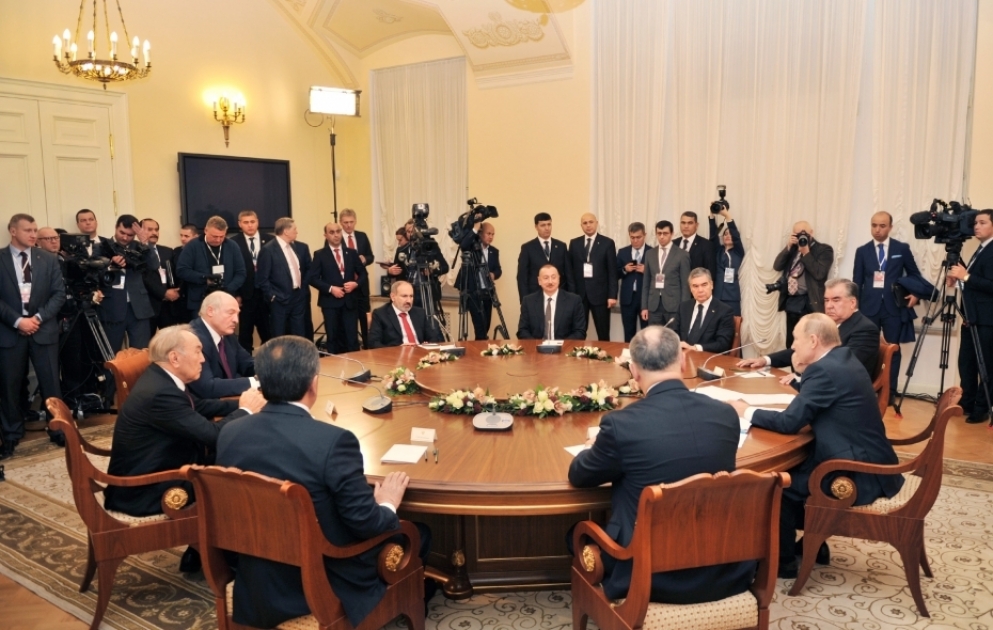 President Ilham Aliyev attended informal meeting of CIS heads of state in St. Petersburg VIDEO