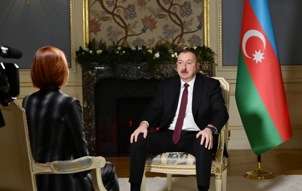 President Ilham Aliyev was interviewed by Rossiya-24 TV channel VIDEO