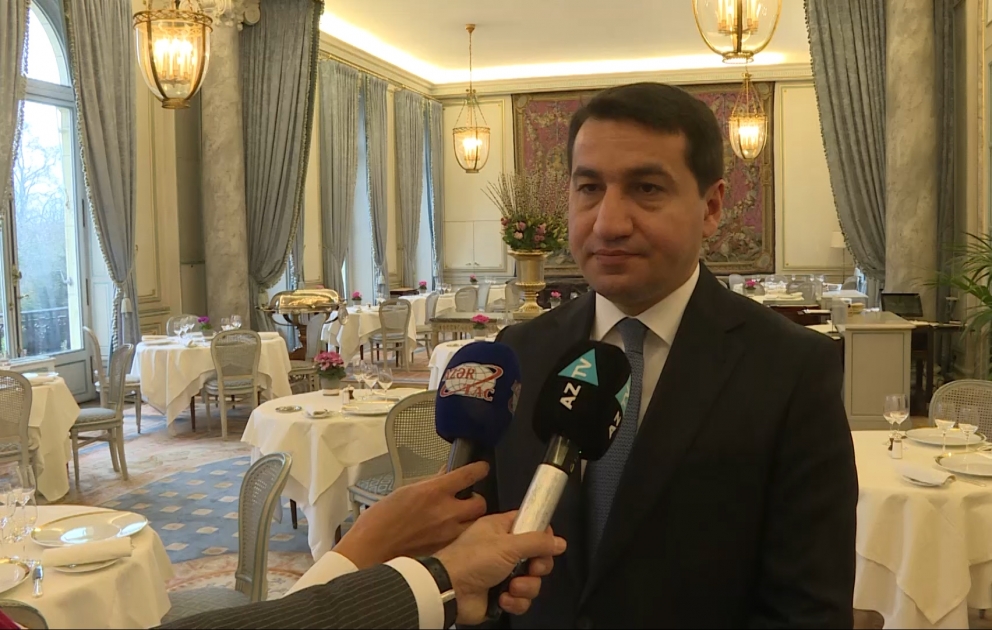 Hikmət Hacıyev: Azərbaycan ilə Fransa arasında əməkdaşlıq müxtəlif istiqamətlərdə inkişaf edir VİDEO