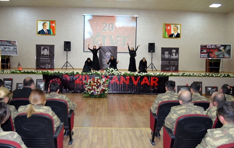 Qanlı Yanvar faciəsinin ildönümü ilə bağlı anım tədbiri keçirilib VİDEO