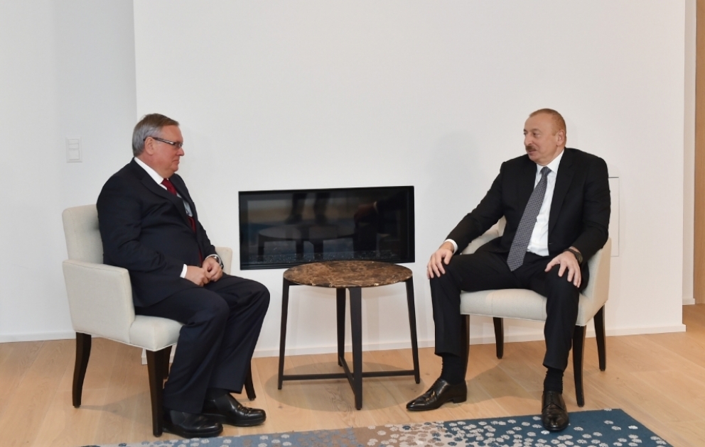 Präsident Ilham Aliyev zu Arbeitsbesuch in der Schweiz VIDEO