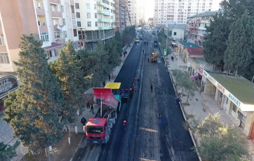 Xırdalanda 2 küçənin təmiri yekunlaşıb VİDEO