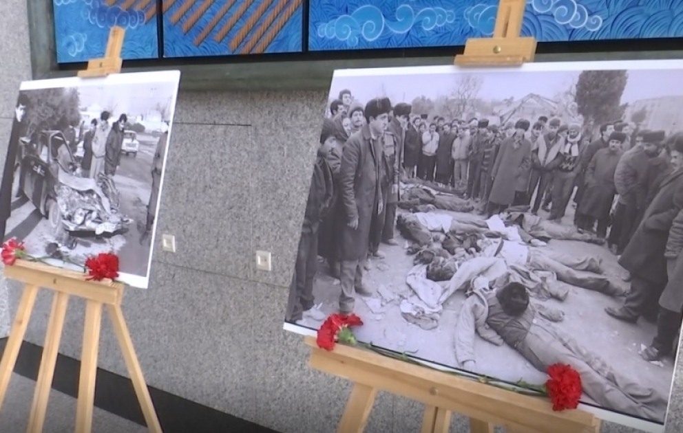 Türkiyə parlamentində 20 Yanvar faciəsi ilə bağlı fotosərgi açılıb VİDEO