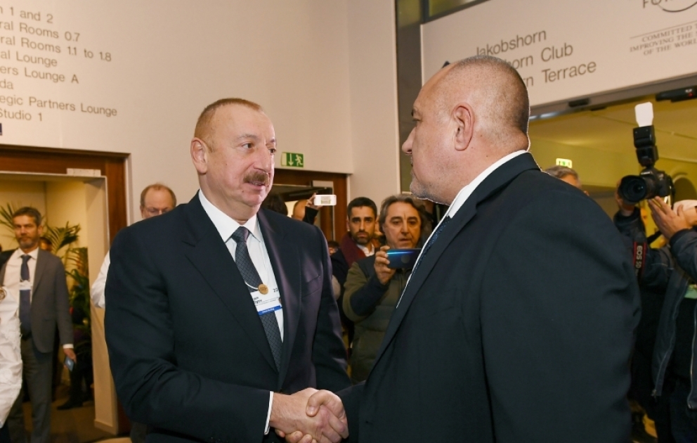 Rencontre du président Ilham Aliyev avec son homologue polonais Andrzej Duda à Davos VIDEO