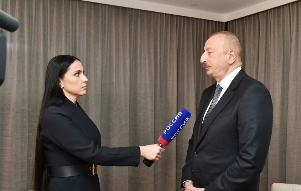 Azərbaycan Prezidenti İlham Əliyevin Rusiyanın “Rossiya-24” televiziya kanalına müsahibəsi VİDEO