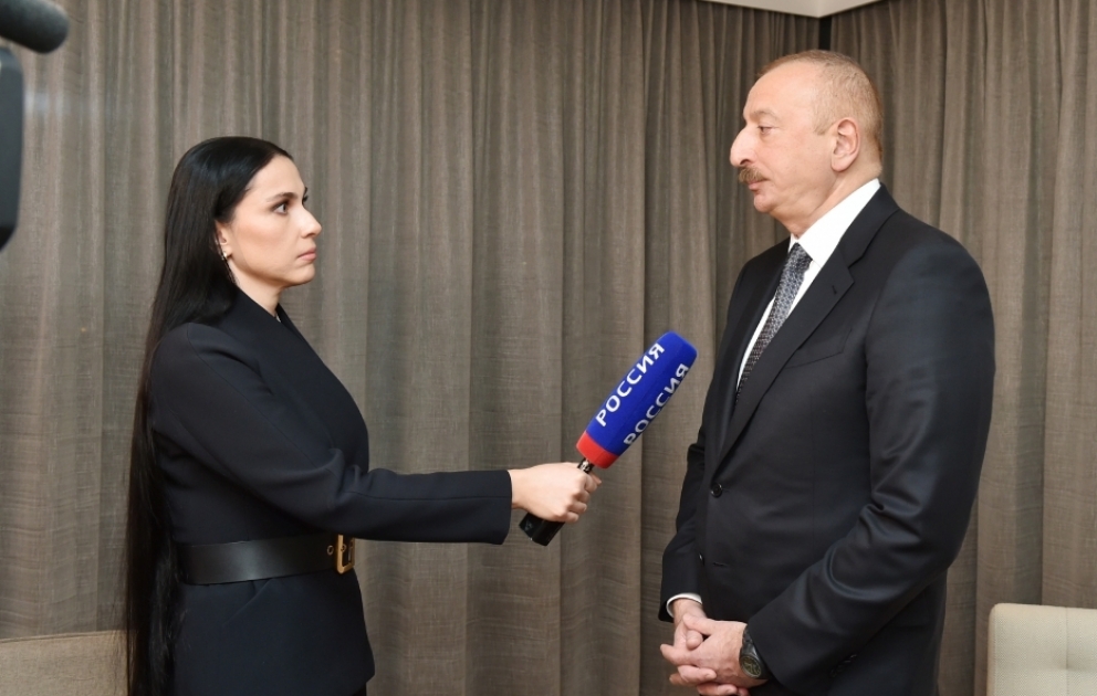 Интервью Президента Азербайджана Ильхама Алиева российскому телеканалу «Россия-24»  ВИДЕО