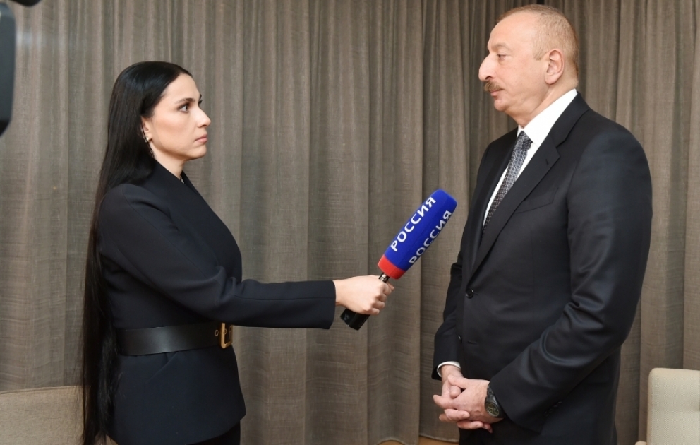 President Ilham Aliyev`s interview to Rossiya-24 TV channel VIDEO