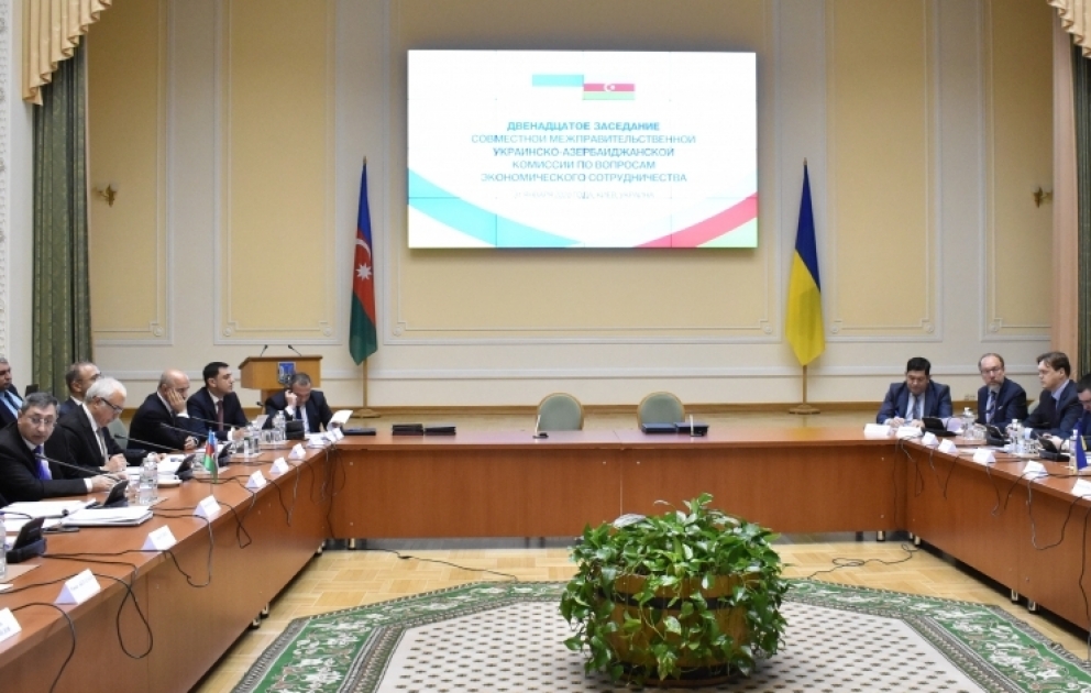 В Киеве прошло 12-е заседание Межправительственной комиссии по азербайджано-украинскому экономическому сотрудничеству ВИДЕО