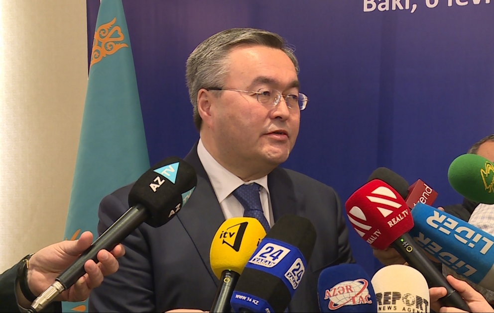 Muxtar Tleuberdi: Qazaxıstan və Azərbaycan Avropa ilə Asiya arasında birləşdirici körpü rolunu oynayır VİDEO