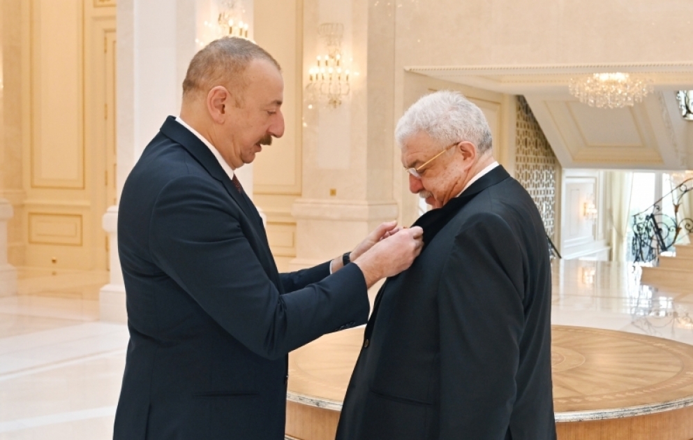 Президент Ильхам Алиев вручил Михаилу Гусману орден «Шараф» ОБНОВЛЕНО ВИДЕО