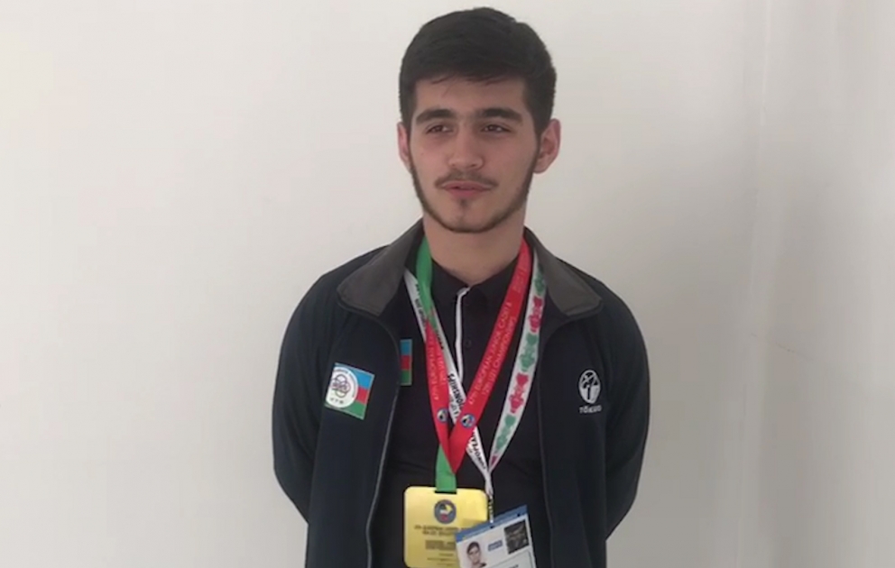 Gənc idmançı Azərbaycana qızıl medal qazandırmağa davam edəcəyinə söz verib VİDEO