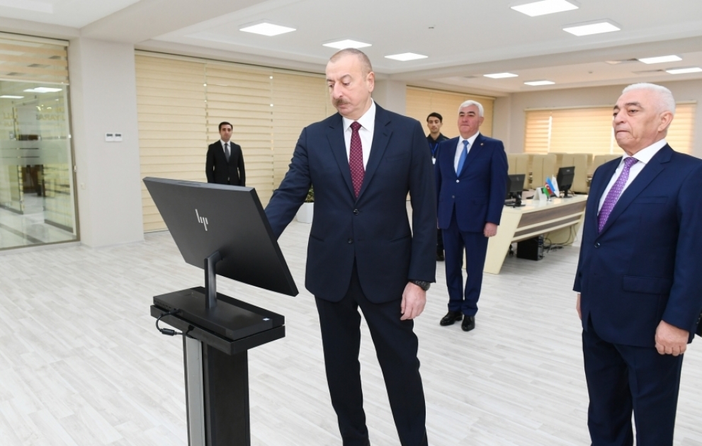 Neues Umspannwerk in Betrieb genommen Präsident Ilham Aliyev weiht Unterstation ein VIDEO