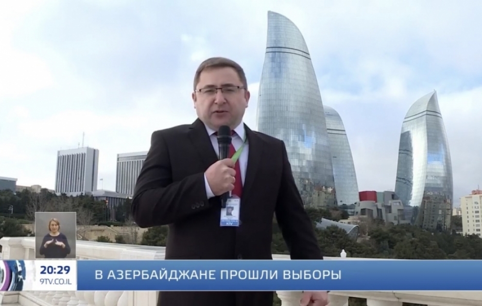 İsrailin Doqquzuncu televiziya kanalı Azərbaycanda keçirilən parlament seçkilərinə dair süjet yayıb VİDEO