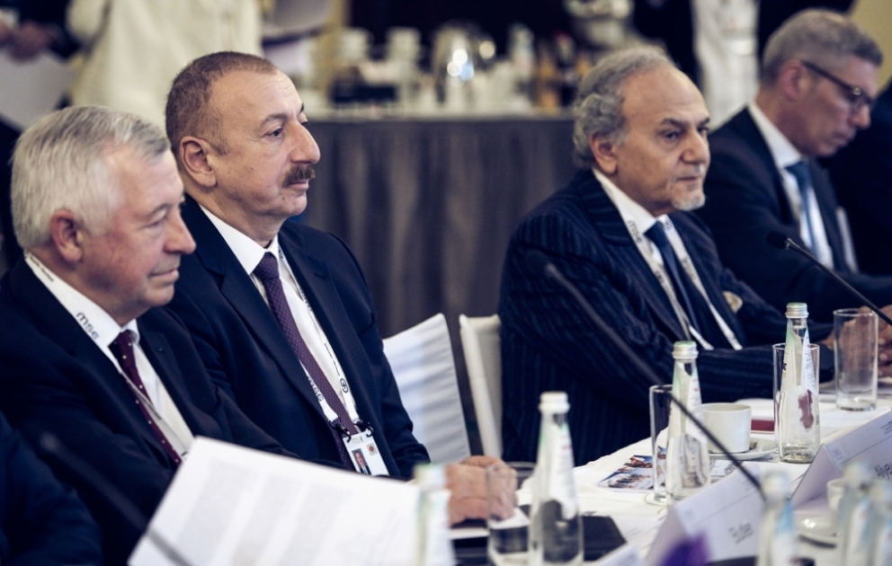 Prezident İlham Əliyev Münxen Təhlükəsizlik Konfransı çərçivəsində “Enerji təhlükəsizliyi” mövzusunda dəyirmi masada iştirak edib YENİLƏNİB VİDEO