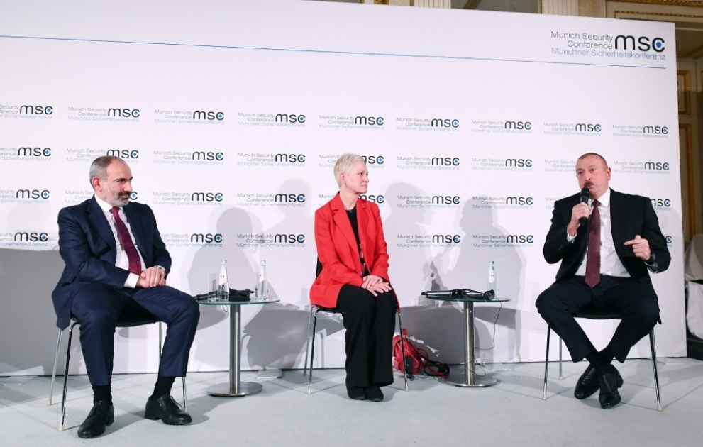 Panel discussions on Armenia-Azerbaijan Nagorno-Karabakh conflict held as part of Munich Security Conference Azerbaijani President Ilham Aliyev and Armenian Prime Minister Nikol Pashinyan participated in the discussions VIDEO