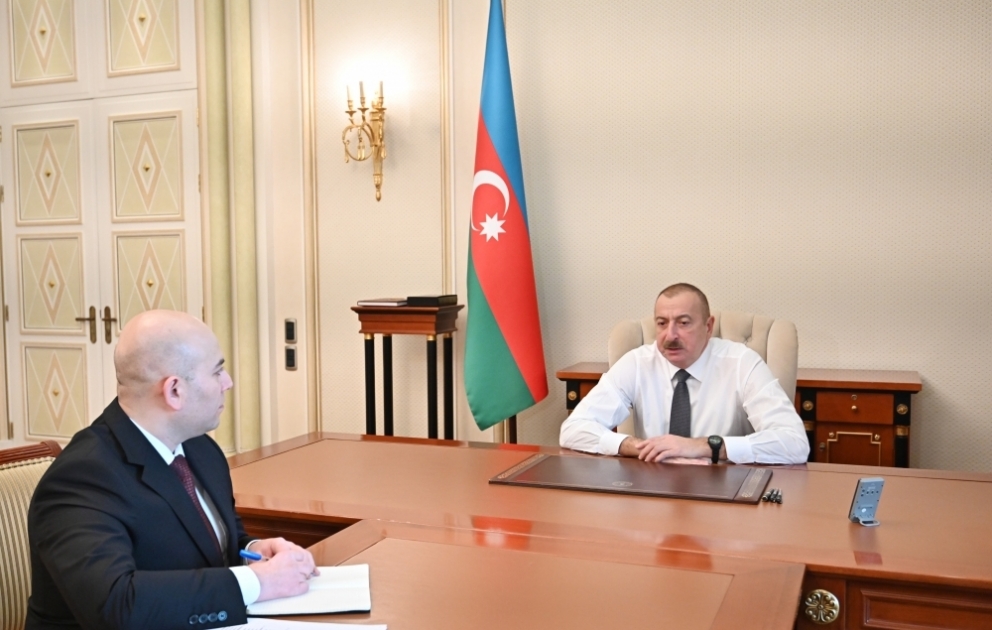 Prezident İlham Əliyev Bakı Nəqliyyat Agentliyinin İdarə Heyətinin sədrini qəbul edib VİDEO