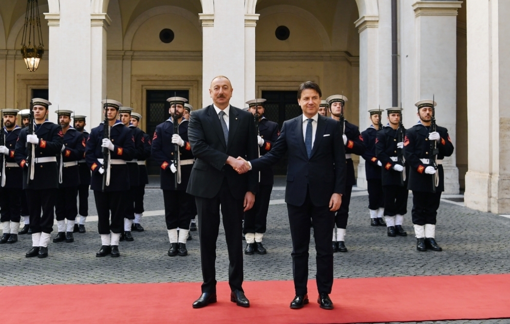 President Ilham Aliyev met with President of Council of Ministers of Italy Giuseppe Conte VIDEO