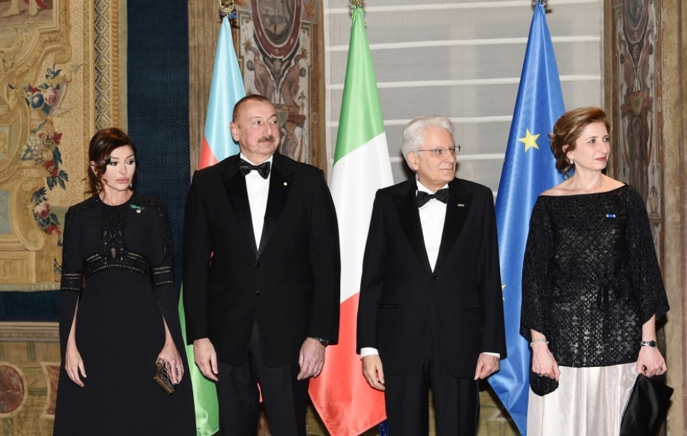 Un banquet d’Etat offert en l’honneur du président azerbaïdjanais à Rome VIDEO