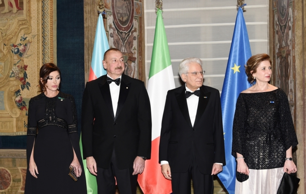 State dinner hosted in honor of President Ilham Aliyev in Rome VIDEO