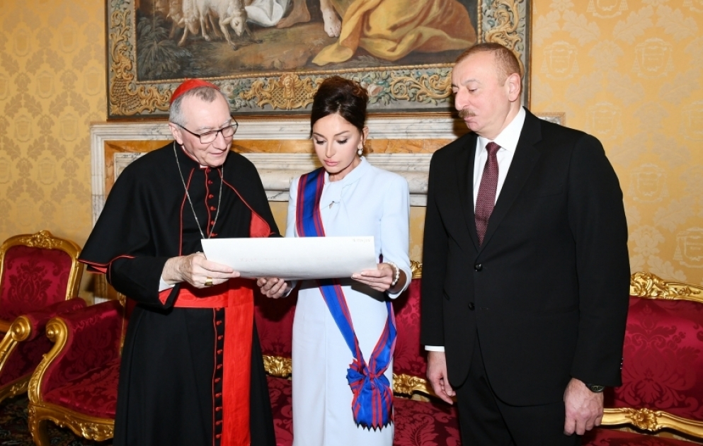 President Ilham Aliyev met with Vatican Secretary of State Cardinal Pietro Parolin VIDEO