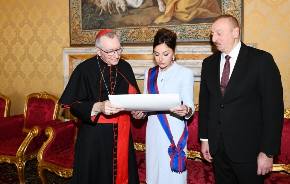 Vatikan: Präsident Ilham Aliyev trifft Kardinalstaatssekretär Pietro Parolin VIDEO