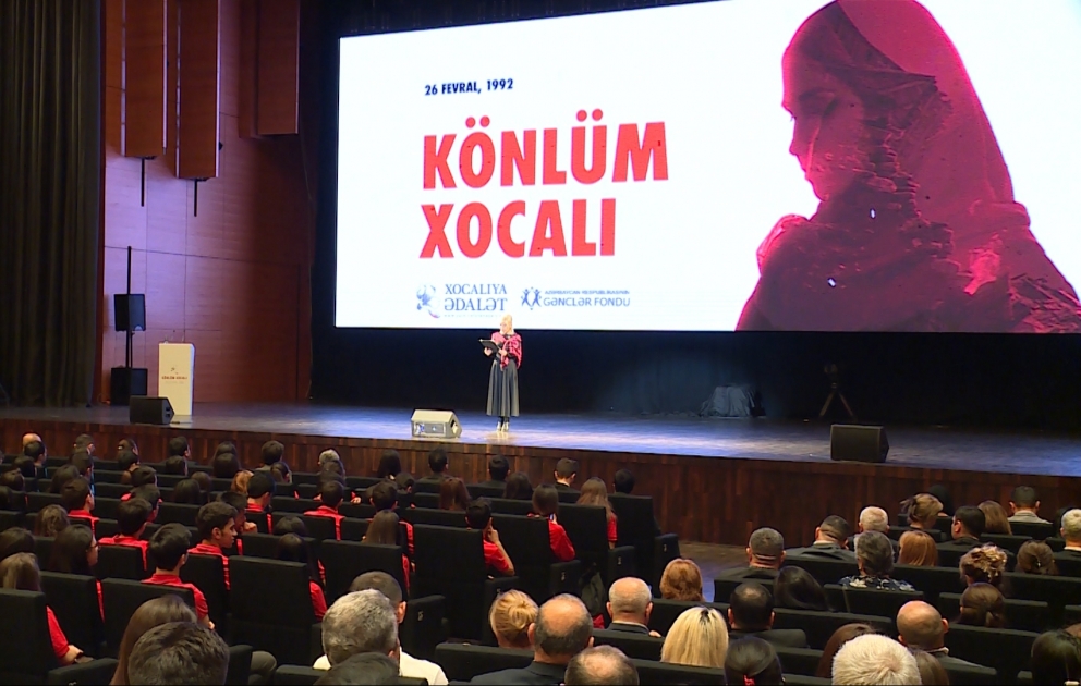 Bakı Konqres Mərkəzində “Könlüm Xocalı” adlı anım mərasimi keçirilib VİDEO