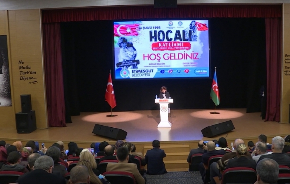 Ankarada Xocalı soyqırımı ilə bağlı konfrans keçirilib VİDEO