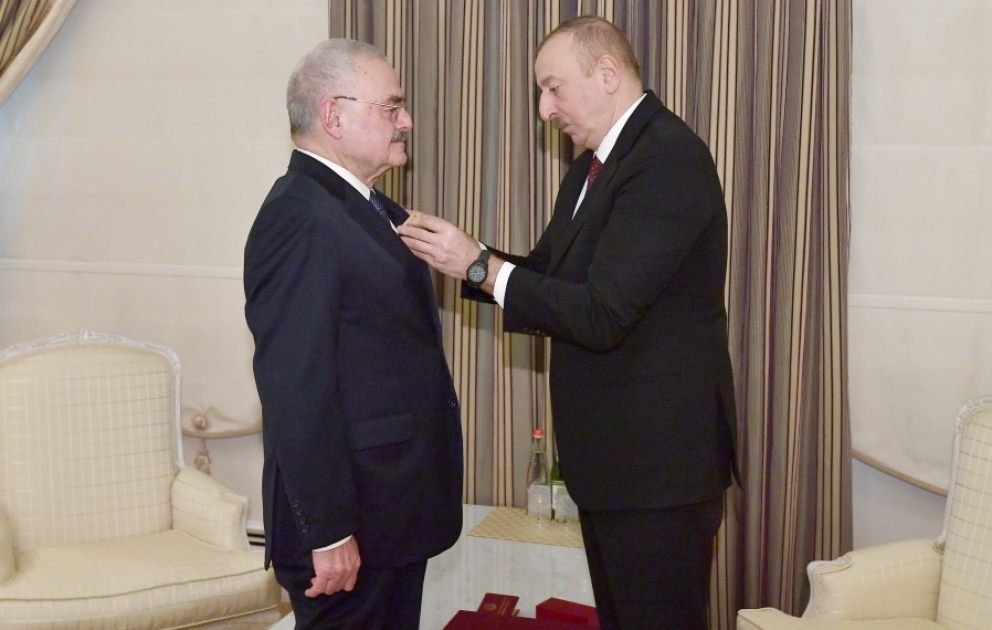 President Ilham Aliyev presented Order “For Service to Motherland” 1st Class to Artur Rasizade VIDEO