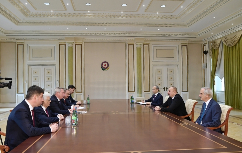 President Ilham Aliyev received delegation led by governor of Russia’s Rostov Region VIDEO