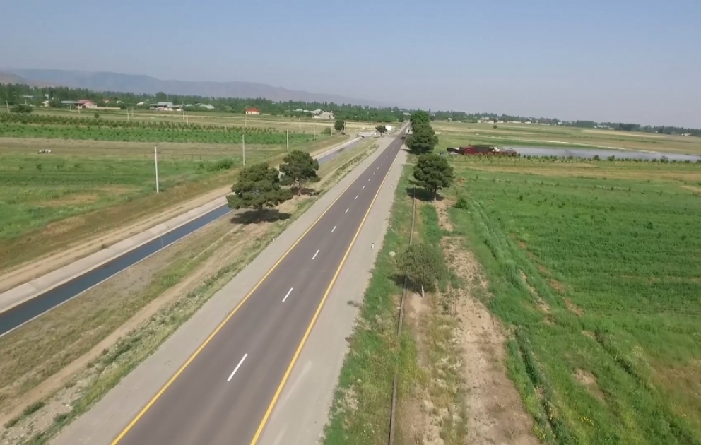 President Ilham Aliyev attended opening of newly renovated Shamkir-Abbasli-Narimanli highway VIDEO