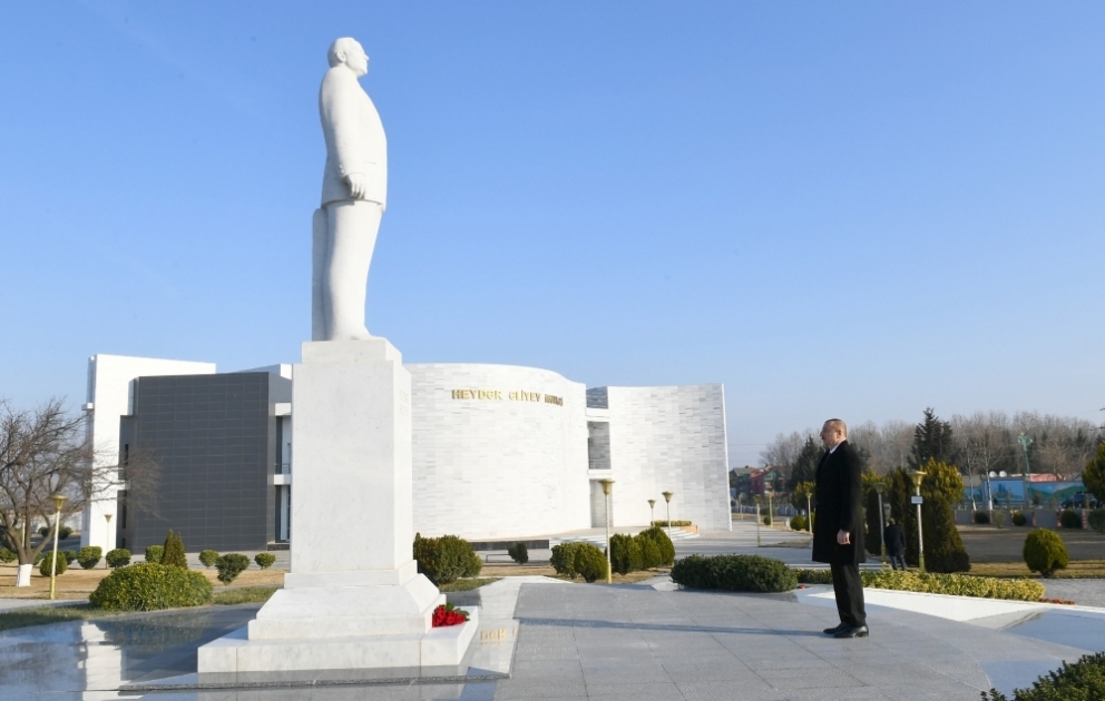 Le président de la République en visite dans la région d’AghstafaVIDEO
