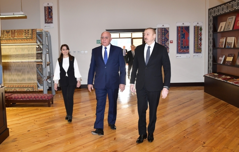 President Ilham Aliyev visited Aghstafa branch of “Azerkhalcha” OJSC VIDEO