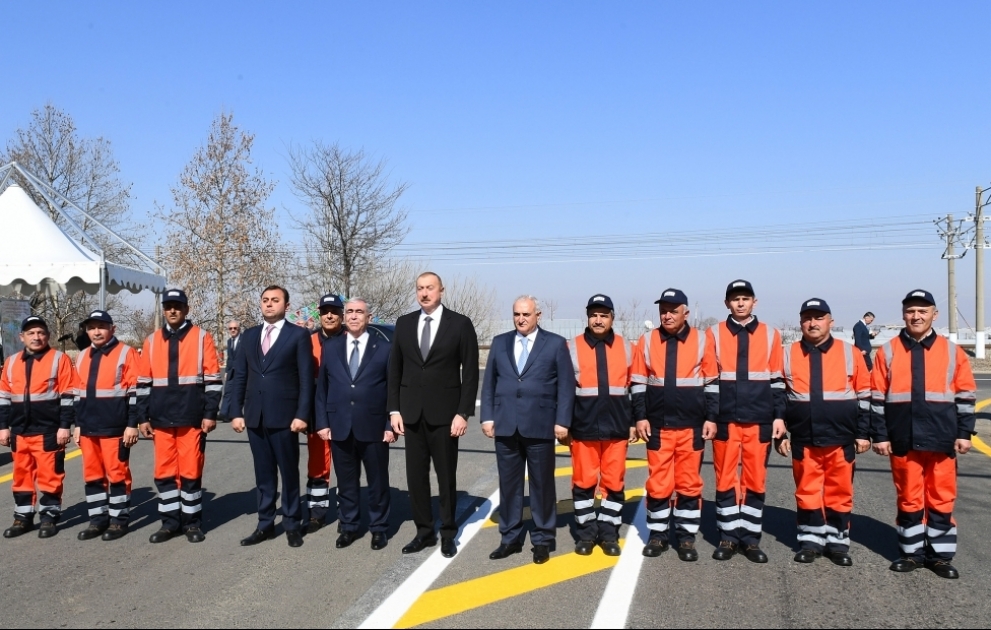 Tovuzda yenidən qurulan avtomobil yolunun açılış mərasimi keçirilib YENİLƏNİB VİDEO