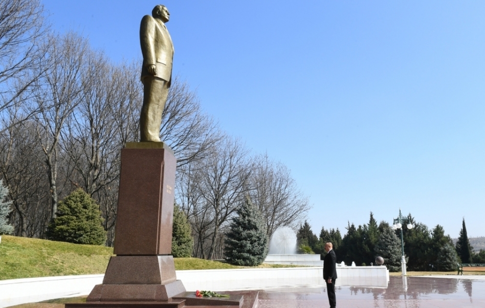 President Ilham Aliyev arrived in Tovuz district for visit VIDEO