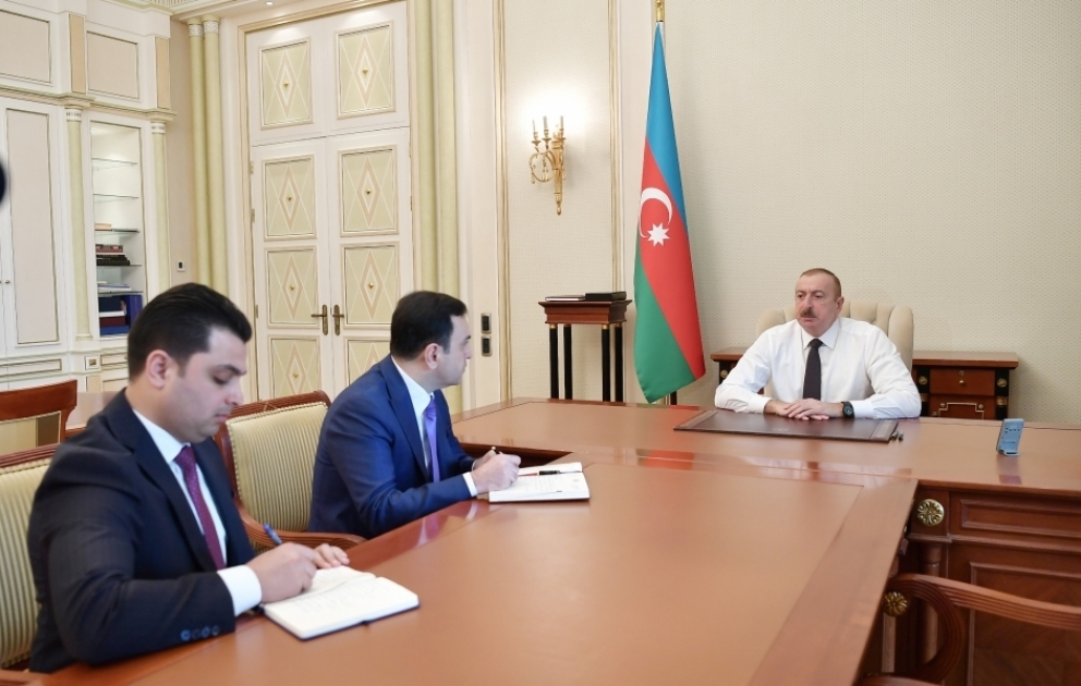 Präsident Ilham Aliyev empfängt neu ernannte Leiter der Exekutive von Ismayilli und Neftschala VIDEO