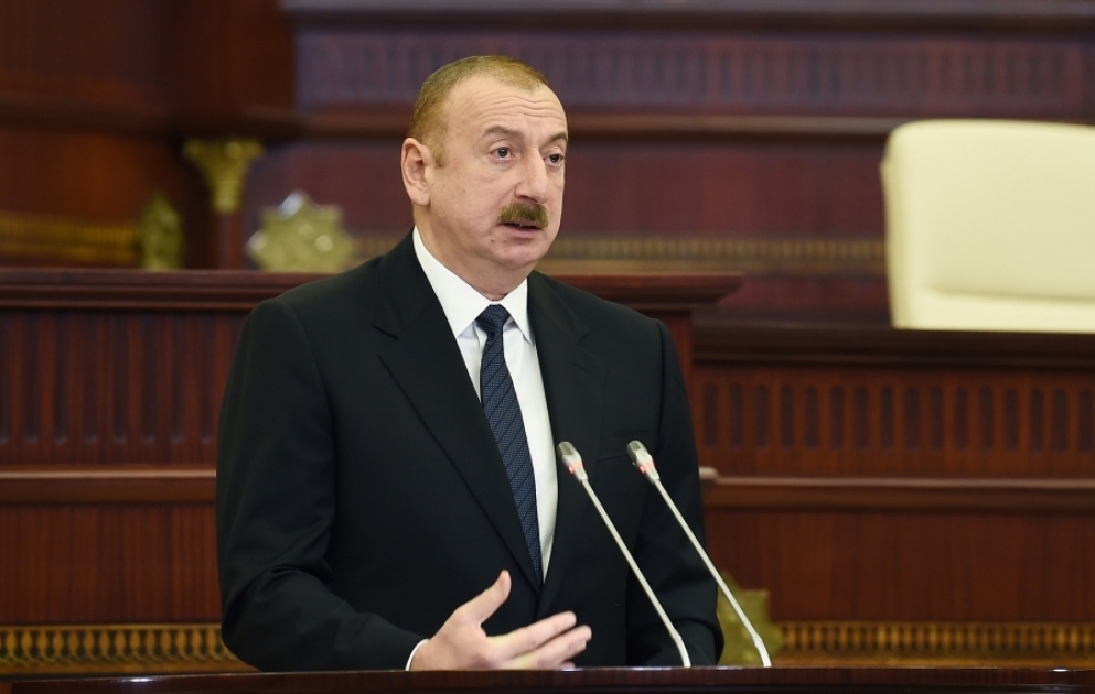 President Ilham Aliyev attended first session of Azerbaijani Parliament’s sixth convocation VIDEO
