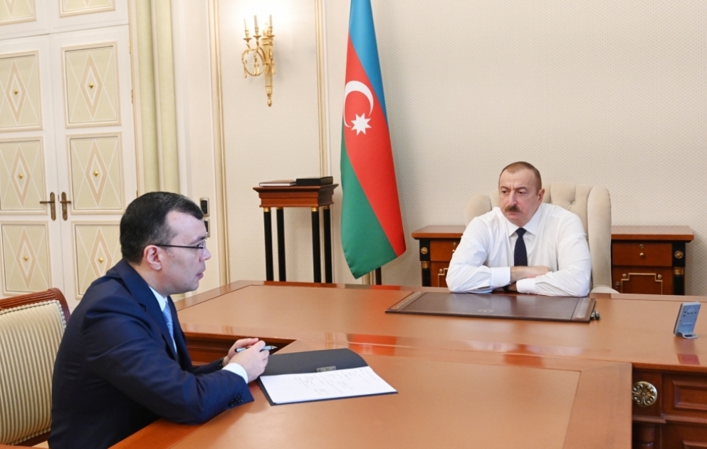 President Ilham Aliyev received Minister of Labor and Social Protection of Population Sahil Babayev VIDEO