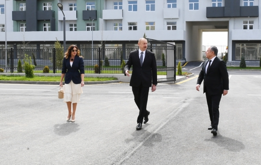 President Ilham Aliyev attended opening of Hovsan residential complex VIDEO