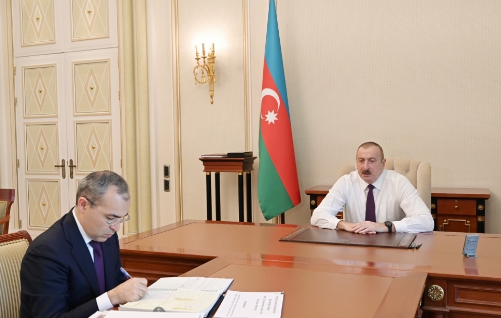Президент Ильхам Алиев принял министра экономики ОБНОВЛЕНО ВИДЕО