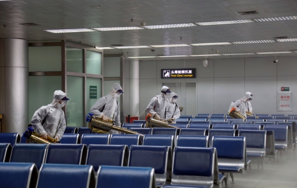 Uxan aeroportu yenidən istifadə üçün hazırlıq vəziyyətinə gətirilir VİDEO