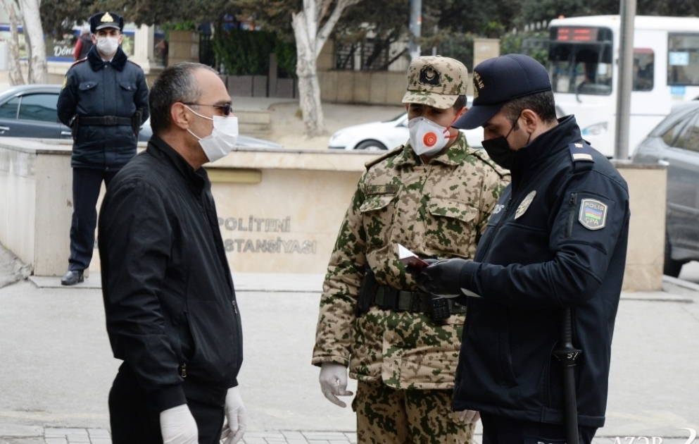 DİN: Karantin rejimini pozduqlarına görə 6 nəfər həbs edilib, 3800 nəfər inzibati cərimə olunub VİDEO