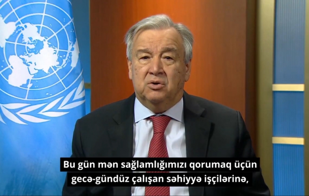 UN secretary-general hails health care workers around globe for tireless commitment VIDEO