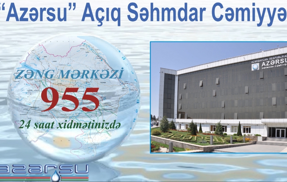 “Azərsu” yeni xidmət istifadəyə verib VİDEO