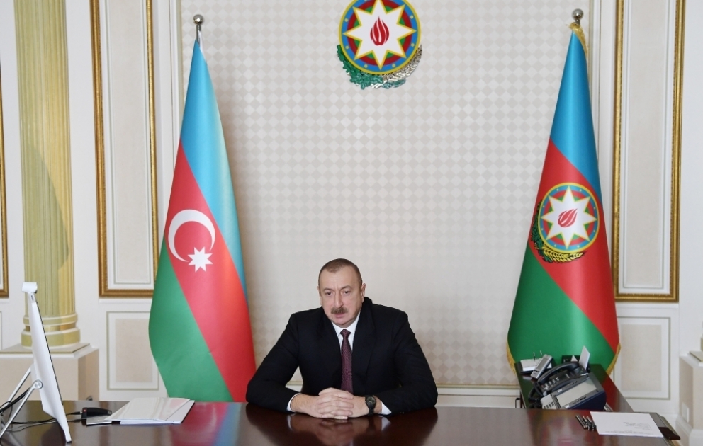 President Ilham Aliyev chaired meeting on 2020 Q1 socio-economic results through videoconference VIDEO